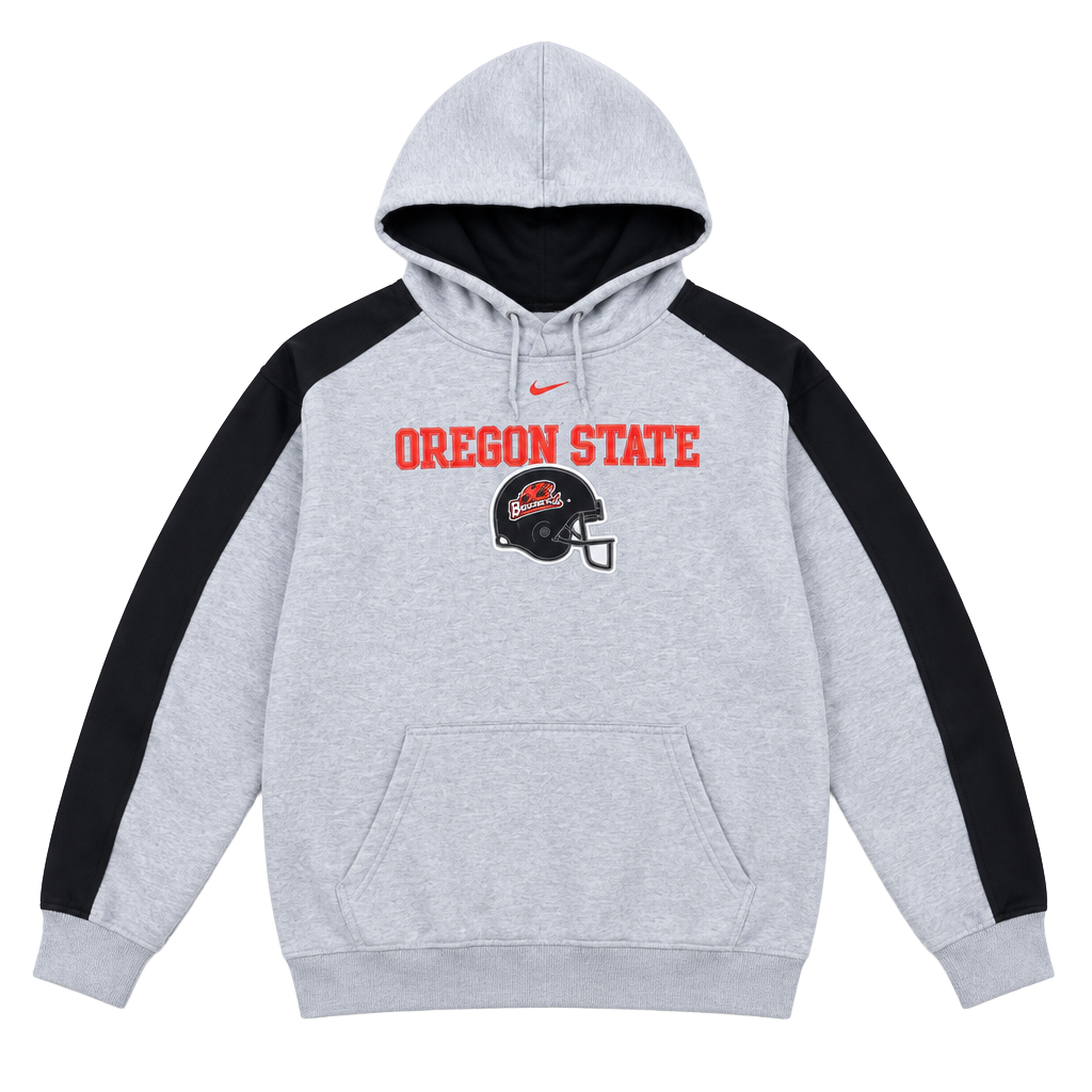 Nike Team Oregon State Beavers Hoodie Size M Gray Black 1