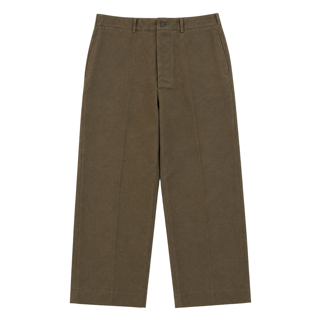 Vintage US Army Wool Field Trousers Olive Green Military Pants W33 L33 1