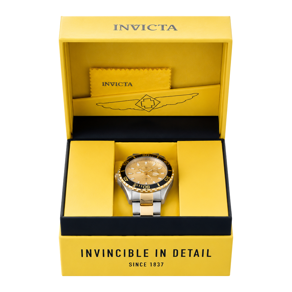 Invicta Pro Diver Men's 46mm Two-Tone Gold and Steel Quartz Watch Model 47579 1