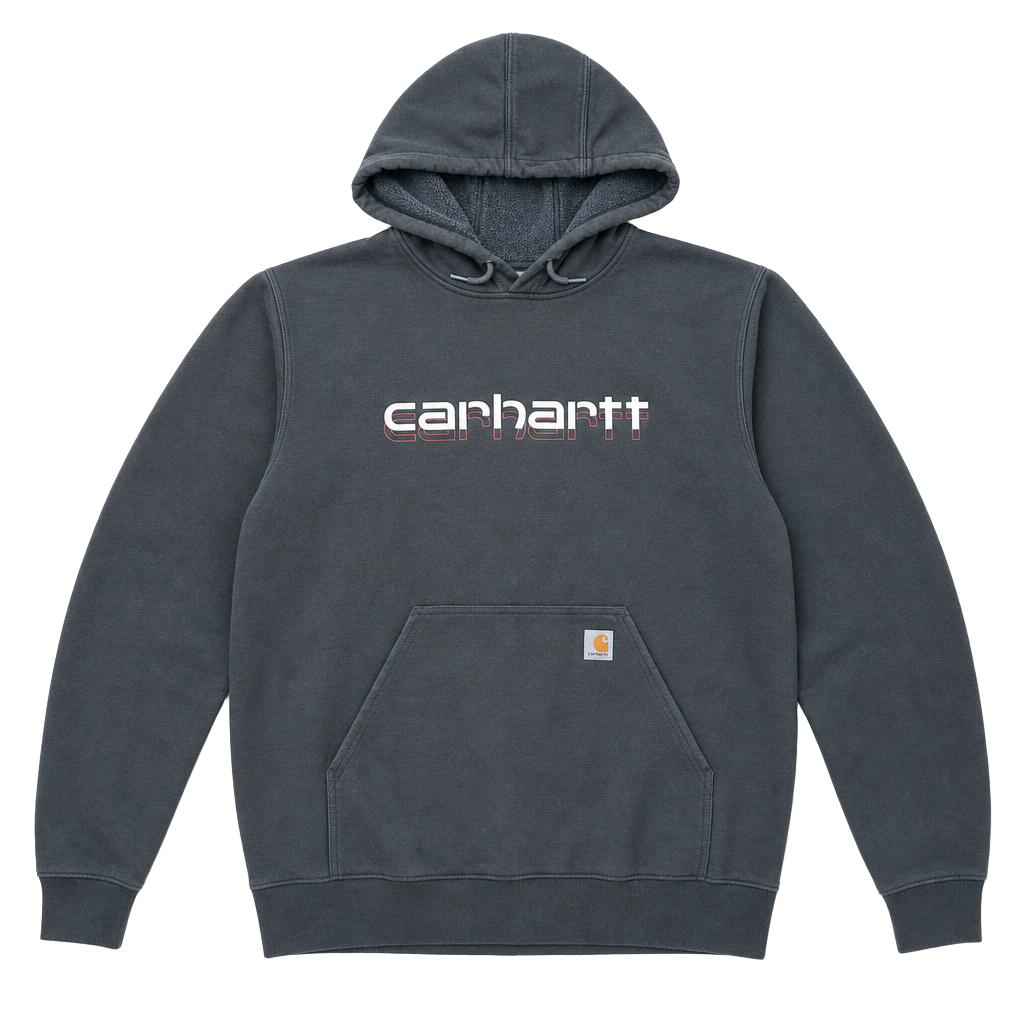 Carhartt Rain Defender Loose Fit Midweight Logo Graphic Pullover Hoodie 1