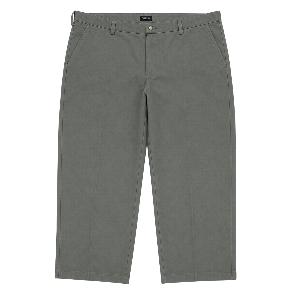 Van Heusen Men's 100% Cotton Flat Front Casual Chino Pants Olive Green 44x30 1