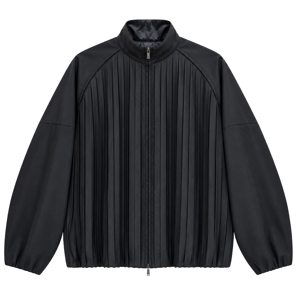 Nike Sportswear Collection Pleated Track Jacket Black Size L 1