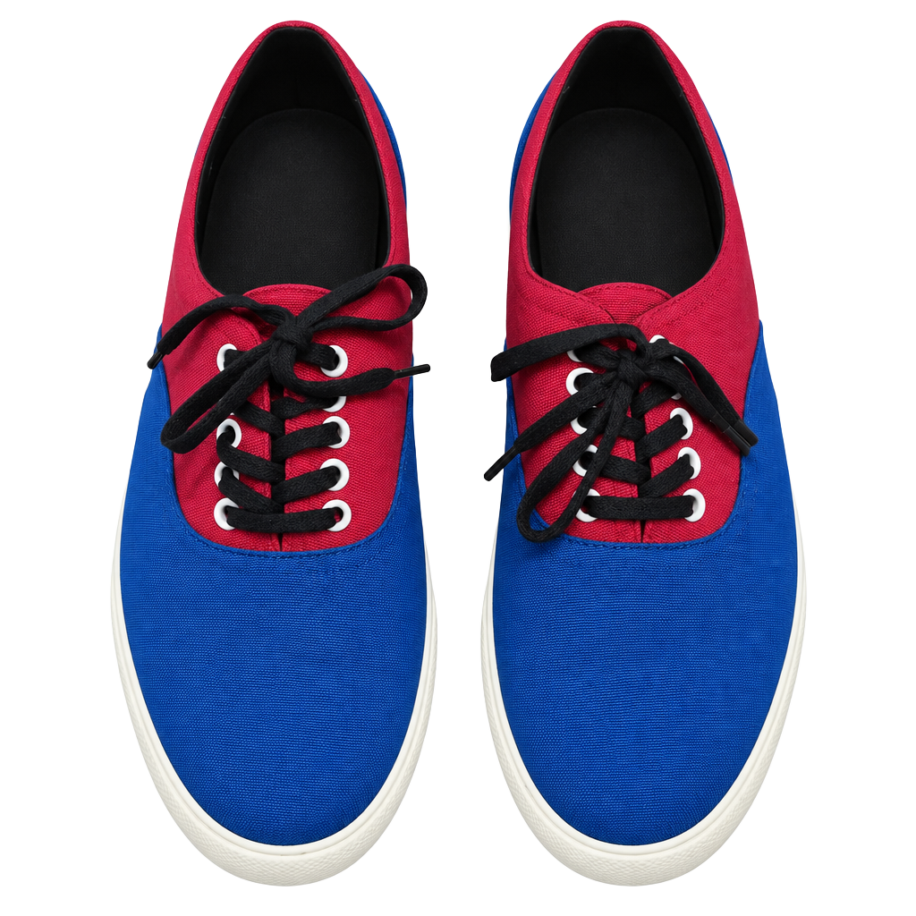 Celine Blue Red Cloth Trainers Size 43 EU 1