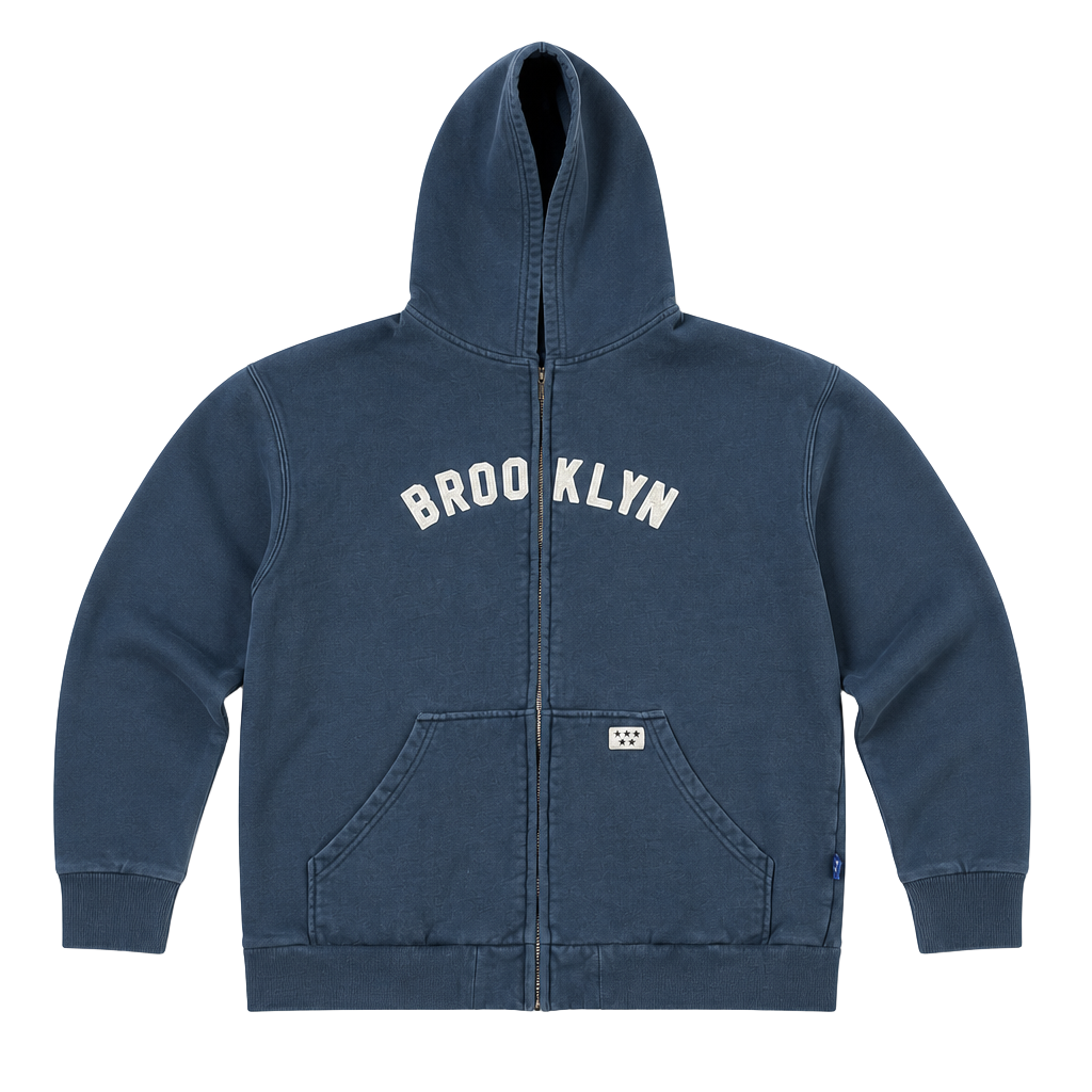 Blue Marlin Brooklyn Royal Giants 1917 Zip-Up Hoodie Size L (14/16) 1