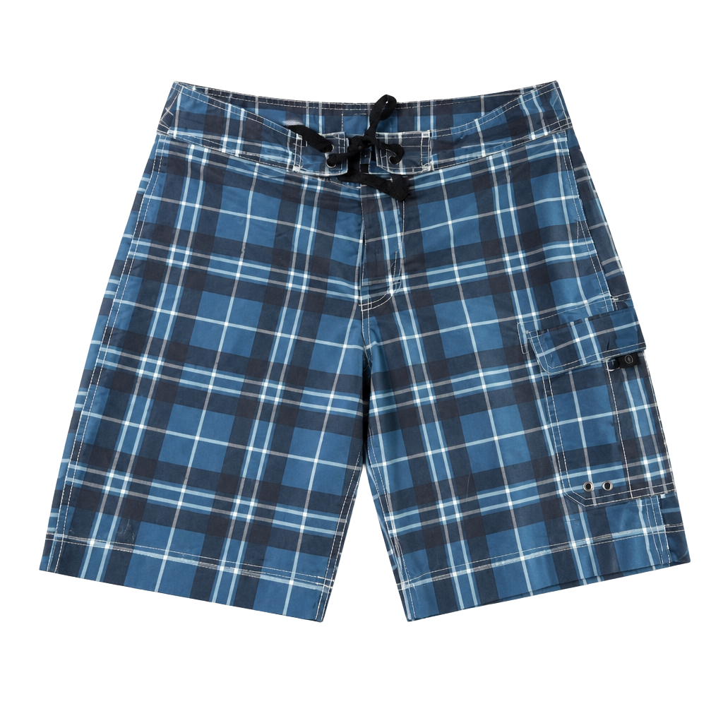 One Star Converse Plaid Cargo Board Shorts Size 34 1
