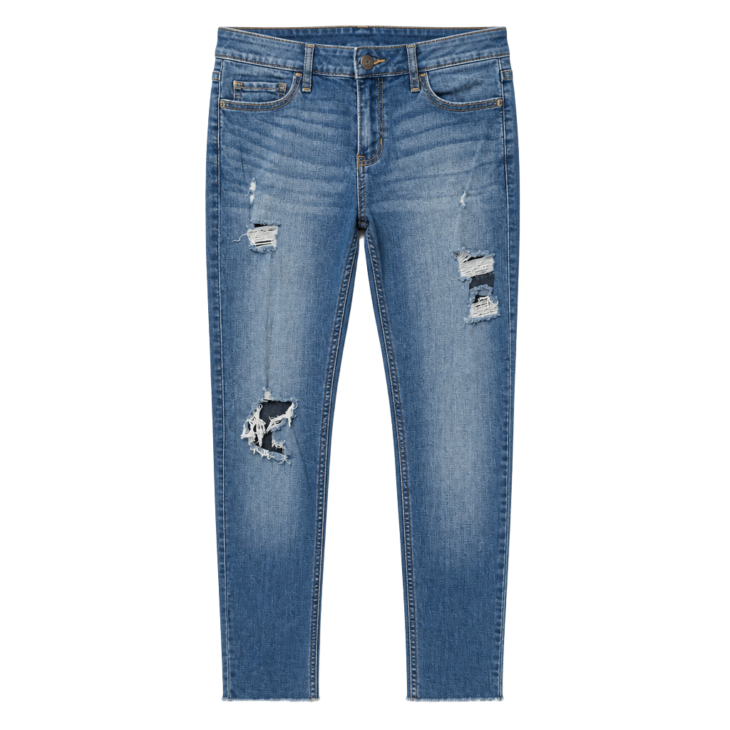 Low Rise Super Skinny Distressed Jeans Size 7R W28 L30 1