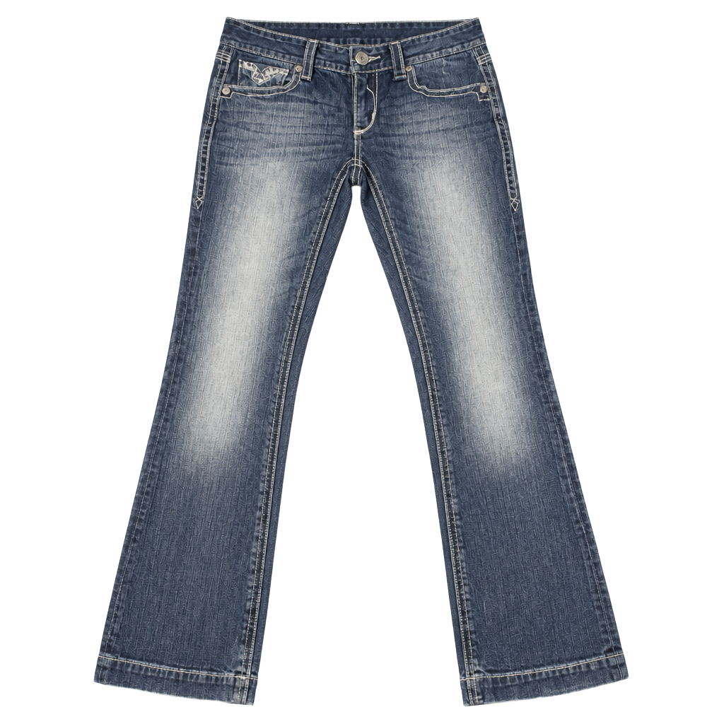 Women's Embroidered Pocket Bootcut Jeans Size 1