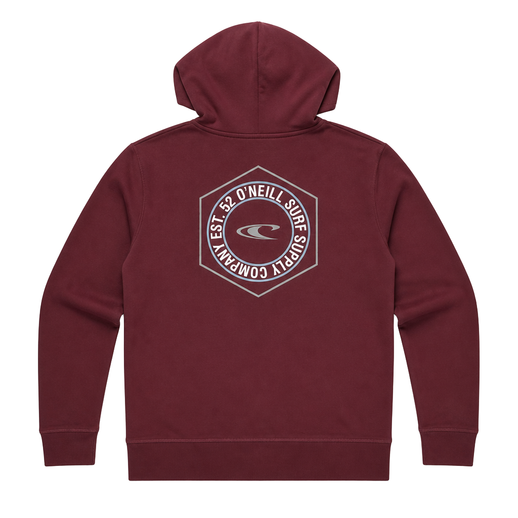 O'Neill Surf Supply Graphic Hoodie Maroon 1