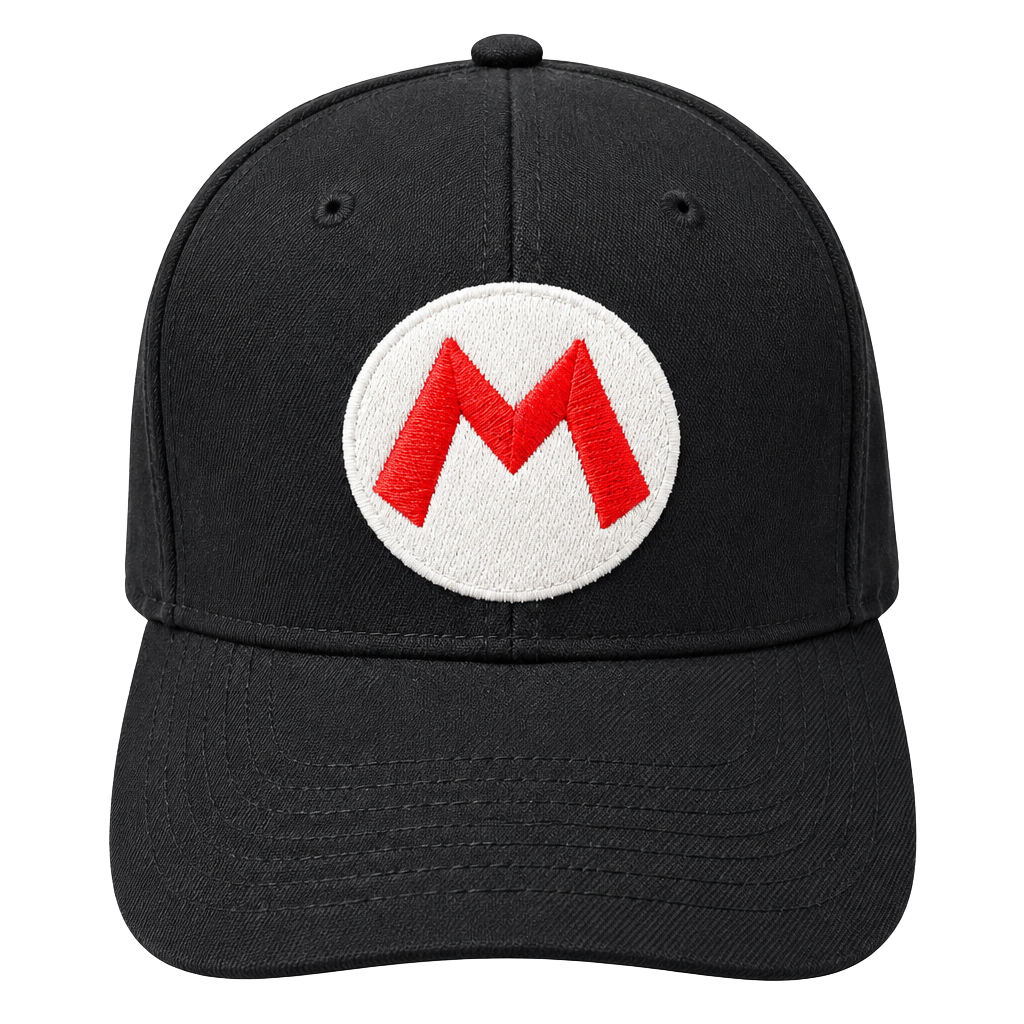 Super Mario Nintendo Snapback Hat Black One Size 1
