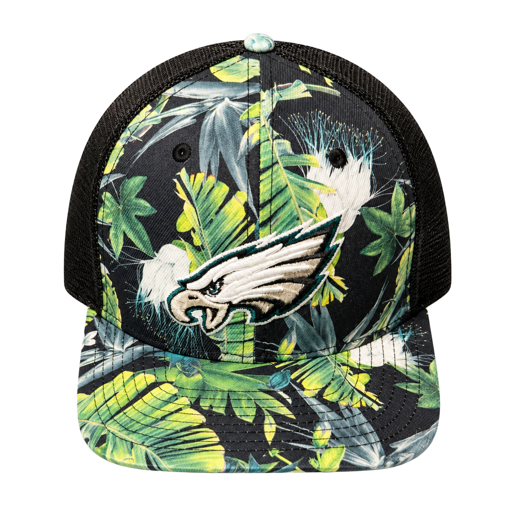 Philadelphia Eagles Tropical Leaf Pattern Hat 1