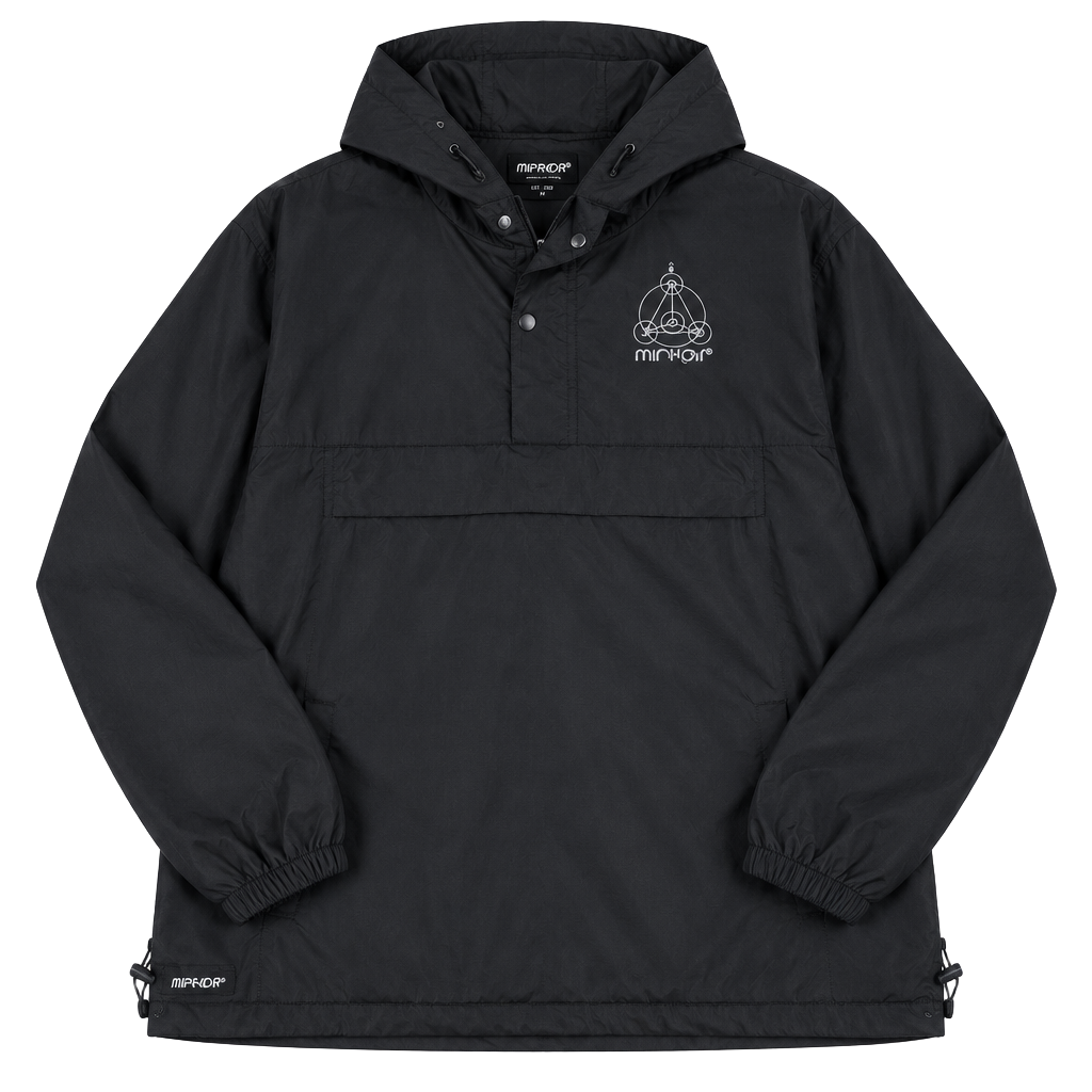 Ripndip Crop Circles Reflective Windbreaker Size M Pullover Hoodie 1