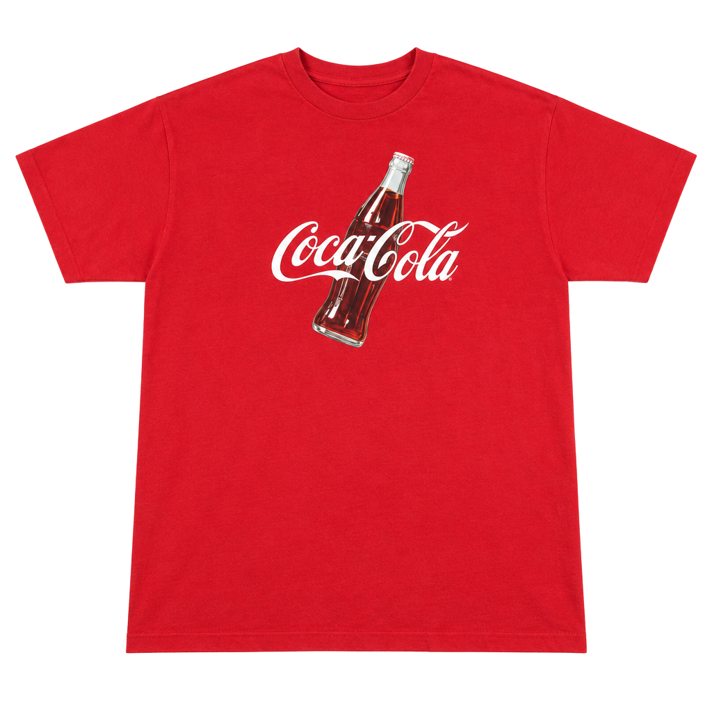 Coca-Cola Classic Red Graphic T-Shirt with Bottle Logo 1