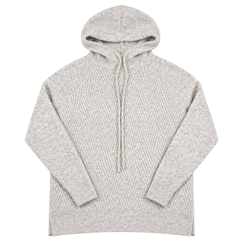 Staccato Sweater Hoodie Size S Cream Knit Pullover Long Sleeve 1
