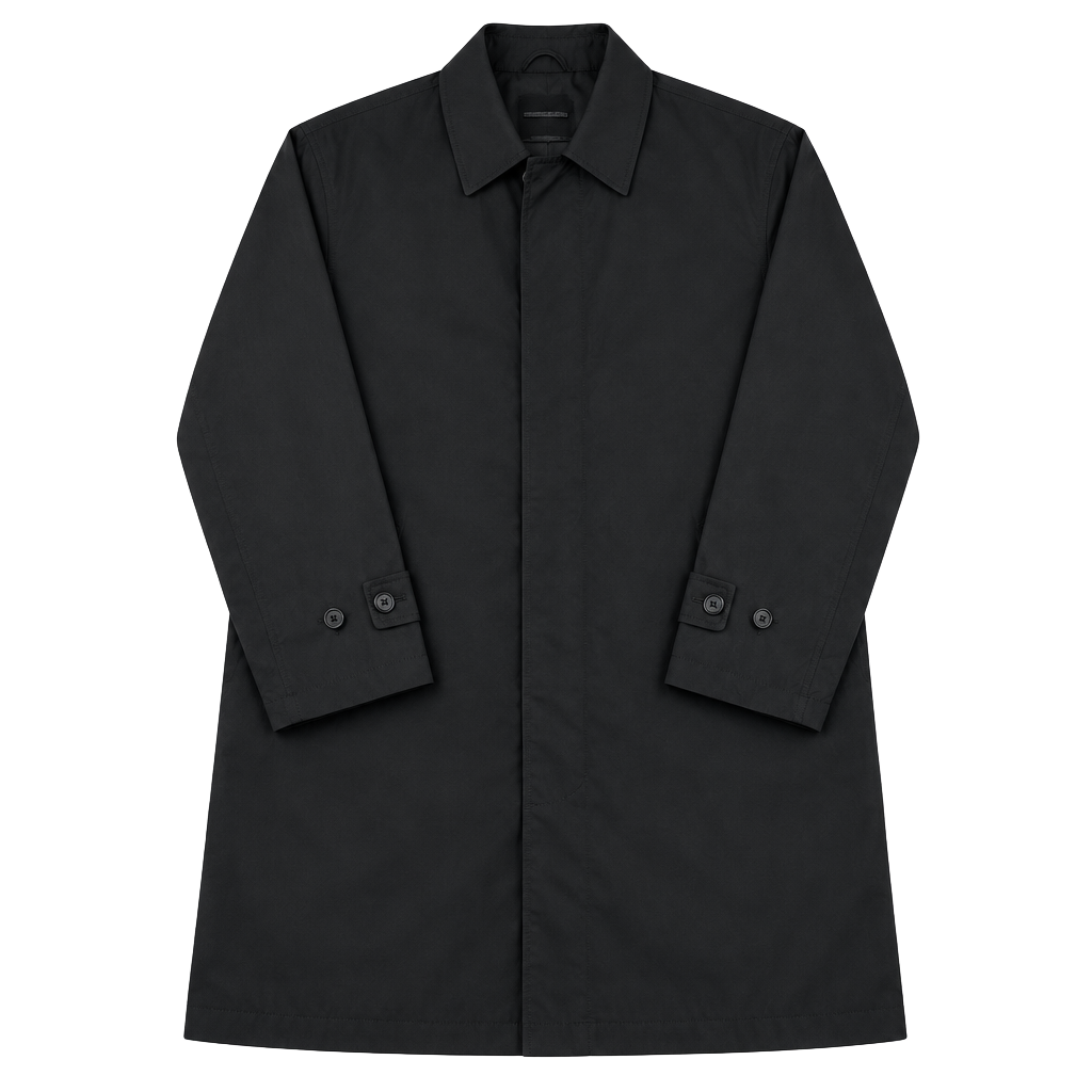Brooks Brothers Jacket Size L Black Trench Coat Raincoat 1