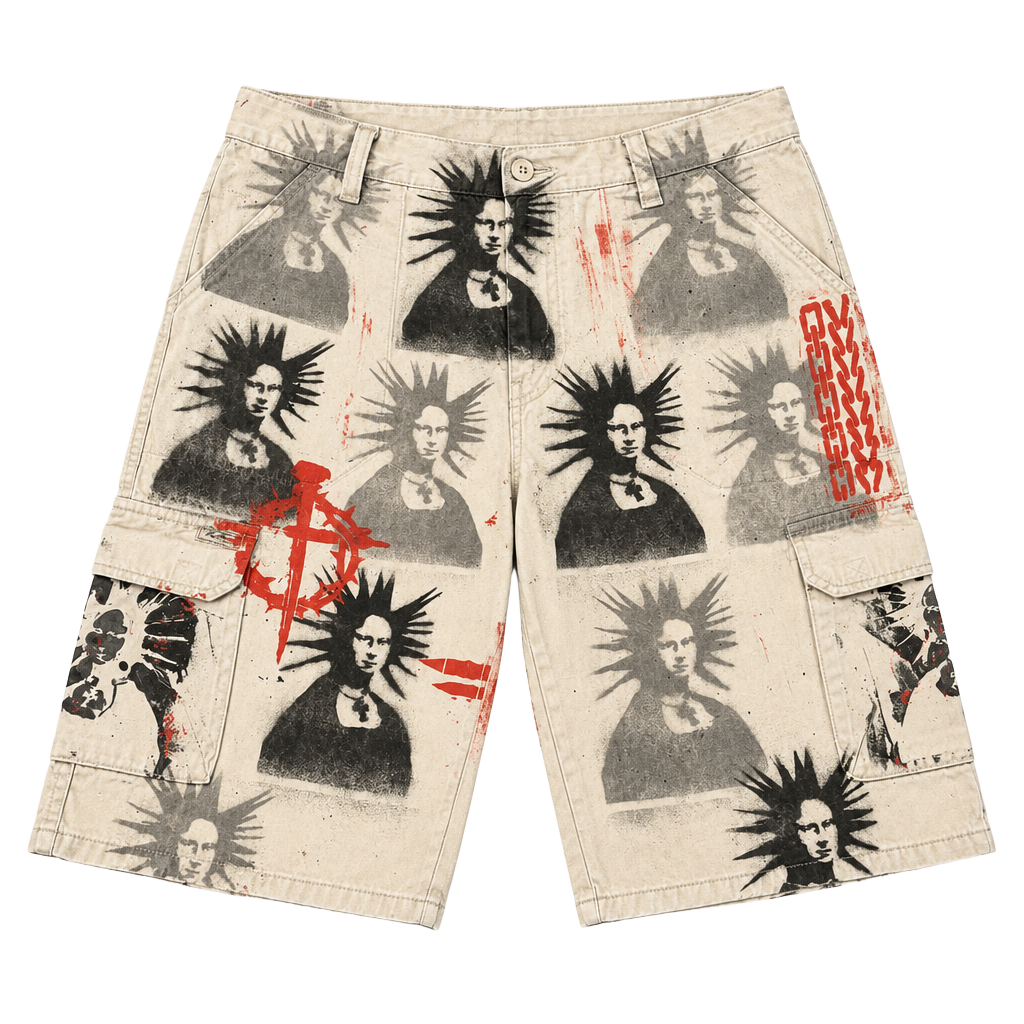 Levi Strauss Signature Custom Punk Cargo Shorts Size 16 Regular 1