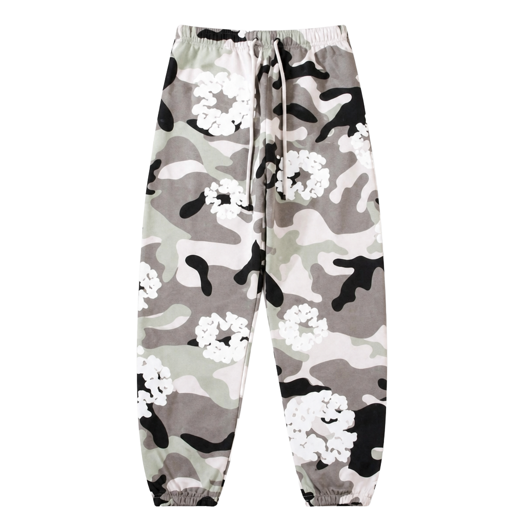 Denim Tears The Cotton Wreath Camouflage Sweatpants - White Camo 1
