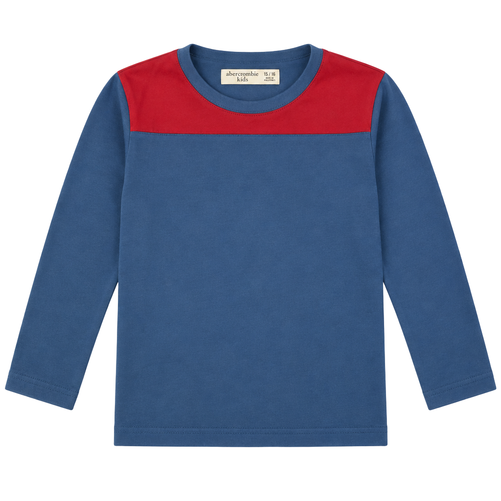 Abercrombie Kids T-Shirt Size 15/16 Blue Moose Logo Short Sleeve 1