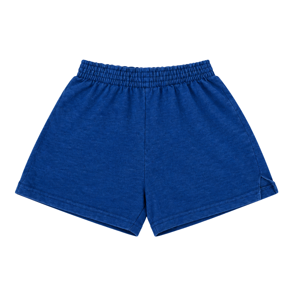 Soffe Shorts Youth M Blue Athletic Fleece Elastic Waist Gym 1