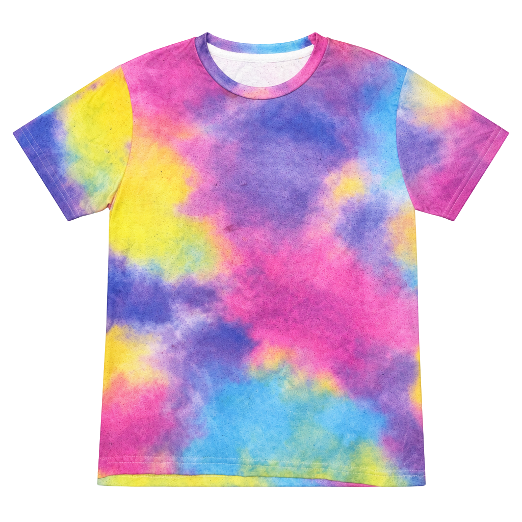 Unbranded Tie Dye Kids T-Shirt Size 130 Multicolor 1