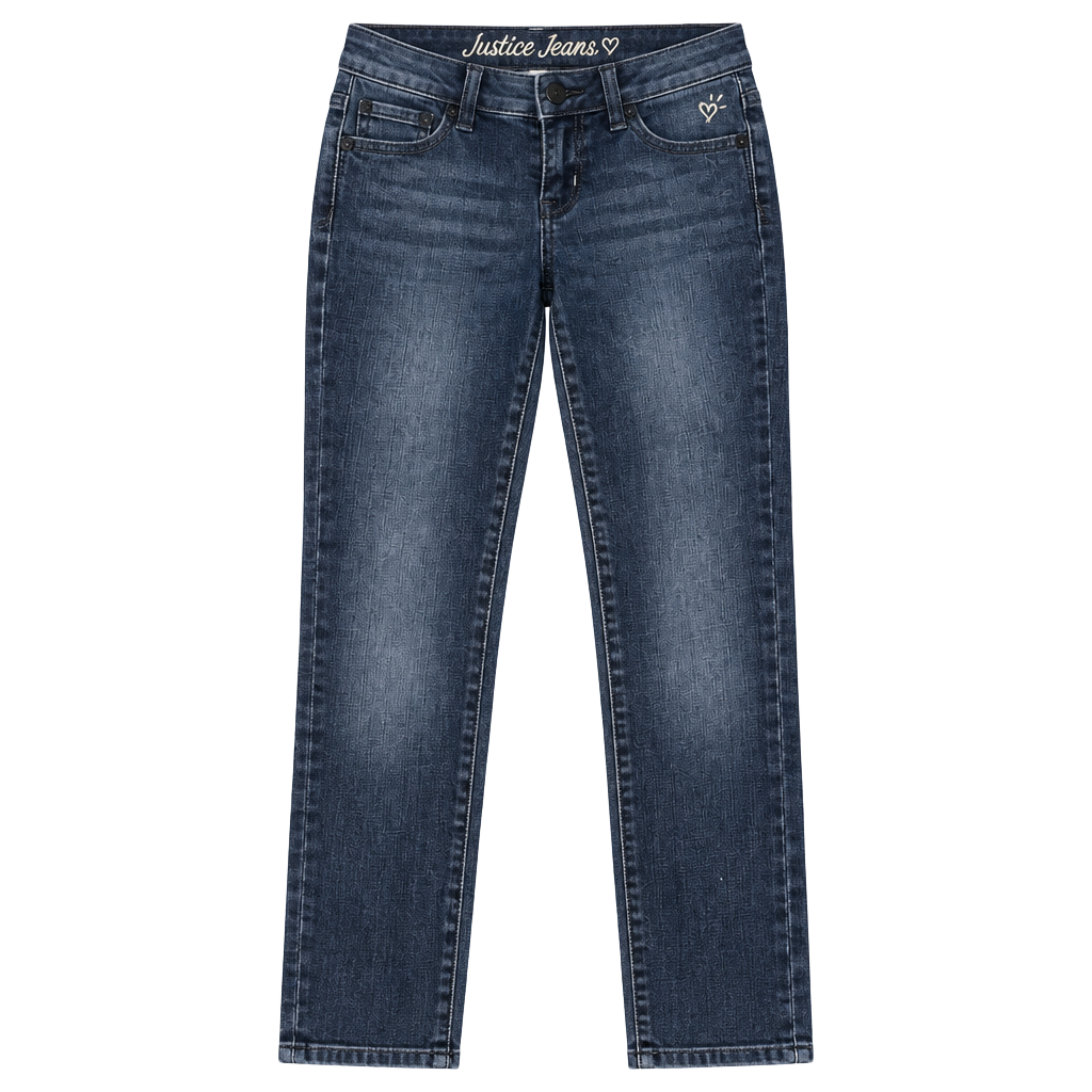 size 8 youth Justice Jeans Skinny Jeans Blue Denim 1