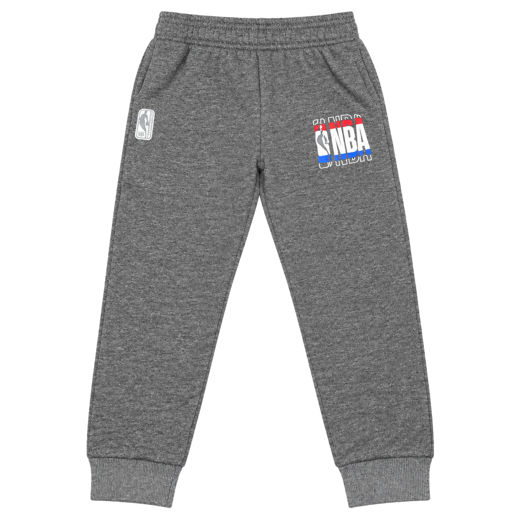 NBA Jogger Sweatpants Size 4T Gray Logo Toddler 1