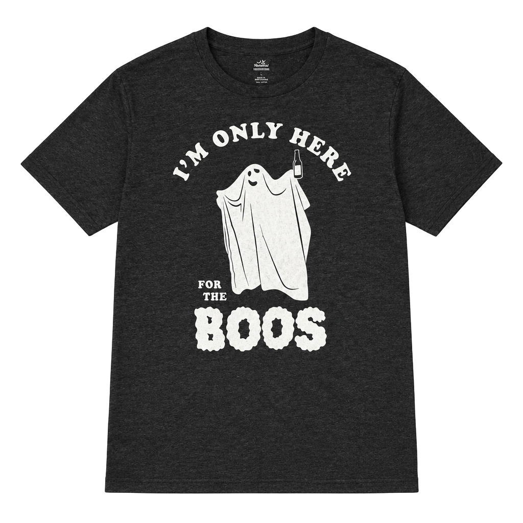 Way to Celebrate Halloween I'm Only Here For The Boos T-Shirt L 1