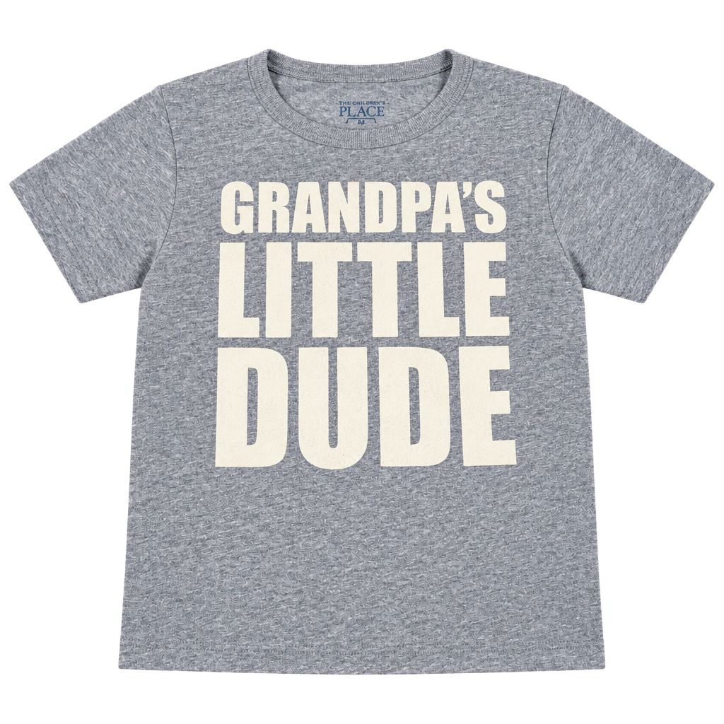 The Children's Place Grandpa's Little Dude T-Shirt Size 3T Blue Heather 1