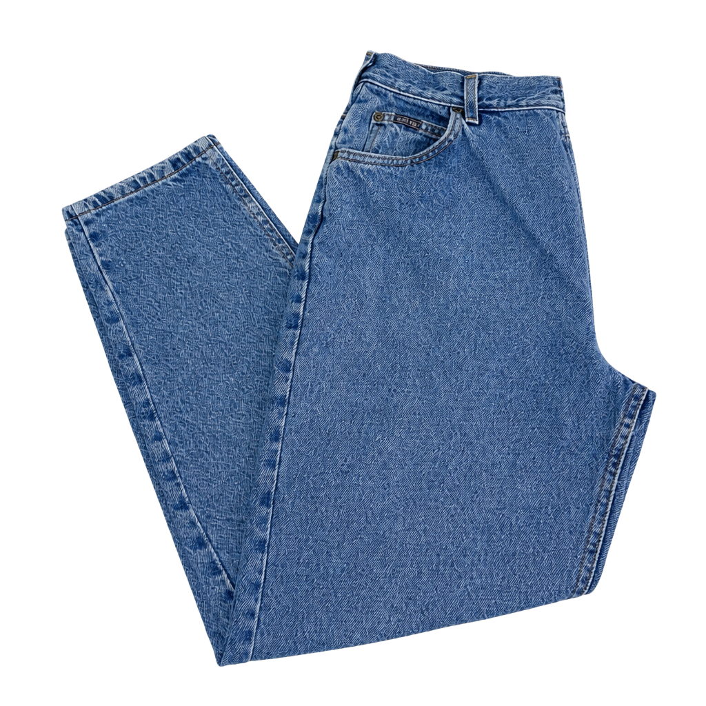 17-Riders by Lee High Waisted Tapered Leg Mom Jeans Size 14P 1