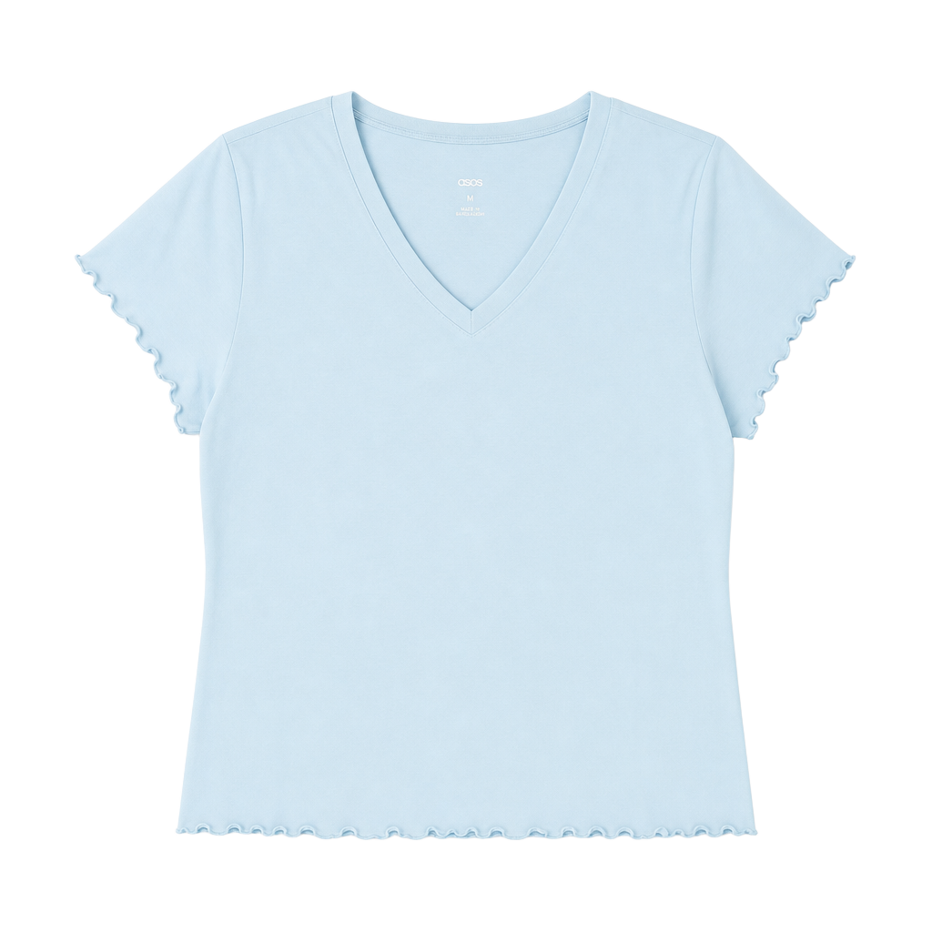 Urban Rebel 2-Pack V-Neck Lettuce Edge T-Shirts Size 2X 1