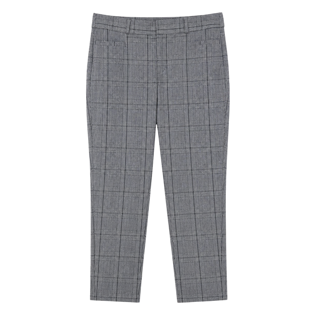 Banana Republic Sloan Gray Glen Plaid Ankle Dress Pants Size 4 1