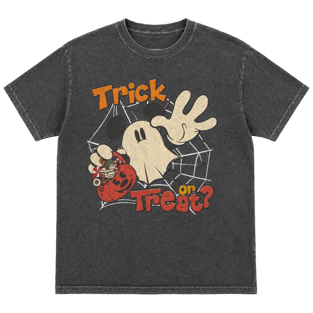 1674 Comfort Colors Mickey Mouse Halloween Trick Or Treat Size L 1