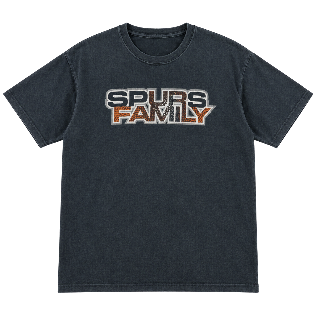 1683 Gildan Spurs Family T-Shirt Size L Black Graphic Cotton 1