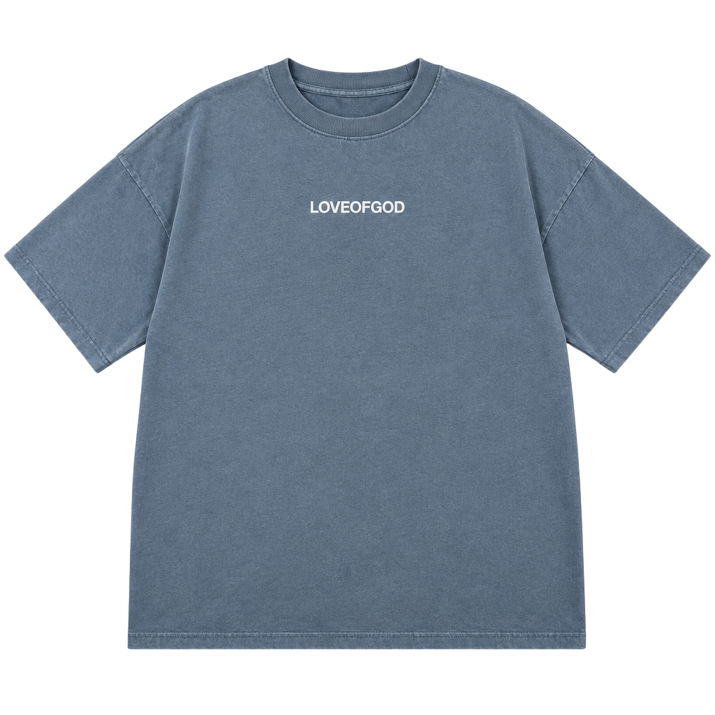 1682 Tena Loveofgod T-Shirt 2XL Blue Jesus Loves You Graphic Tee 1