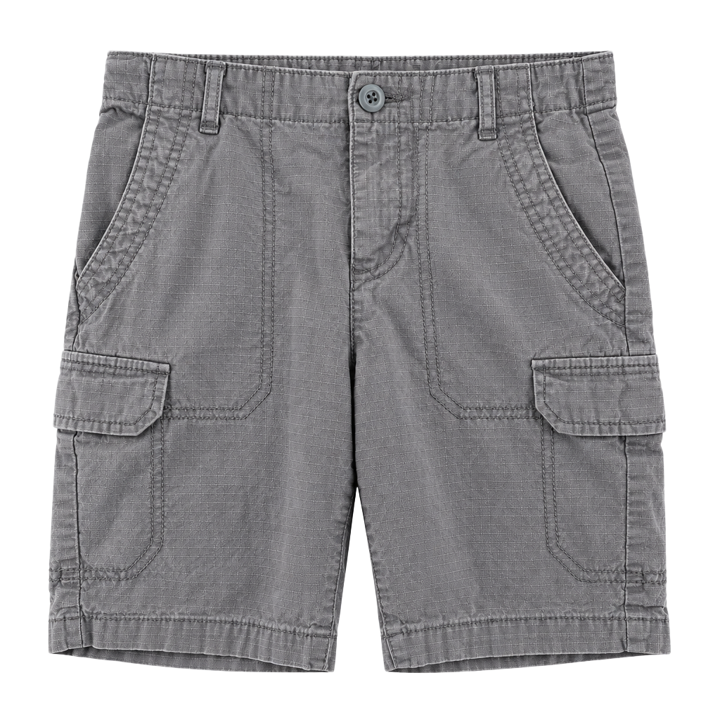 1681 Old Navy Boys Cargo Shorts Size 10 Grey Cotton 1