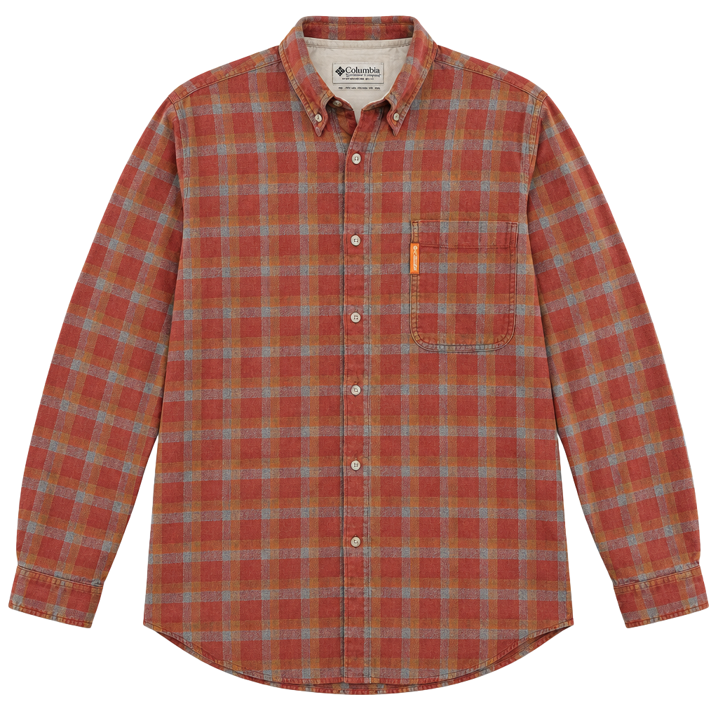 1661 Columbia Long Sleeve Plaid Shirt Size XL 1