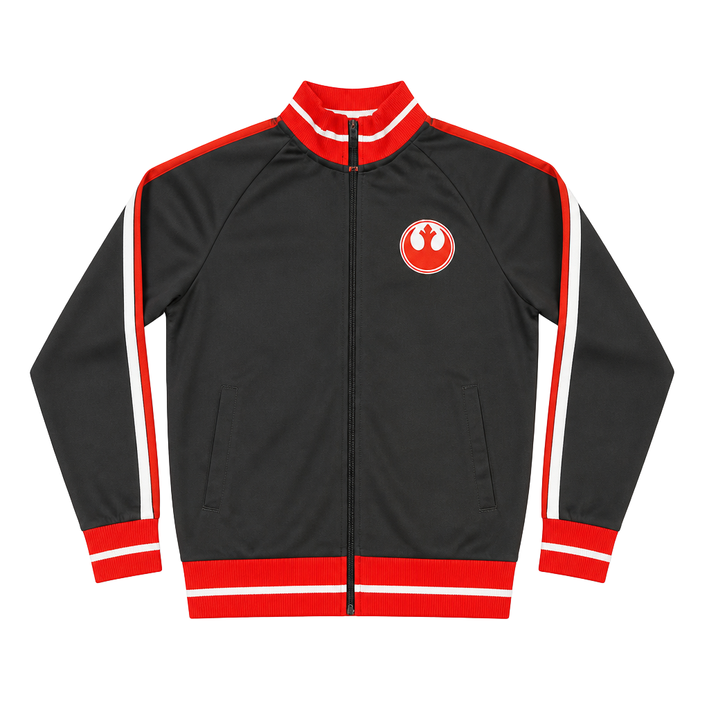 Star Wars Rebel Alliance Men's Full Zip Black and Red Track Jacket XL 1