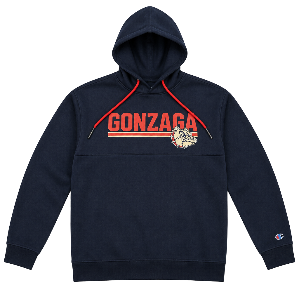 Champion Gonzaga Bulldogs Hoodie Blue Navy 1