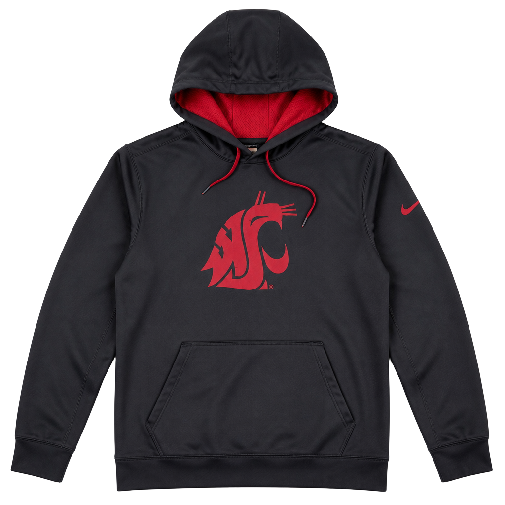 Nike Washington State Cougars WSU Therma-FIT Pullover Hoodie Sweatshirt 1