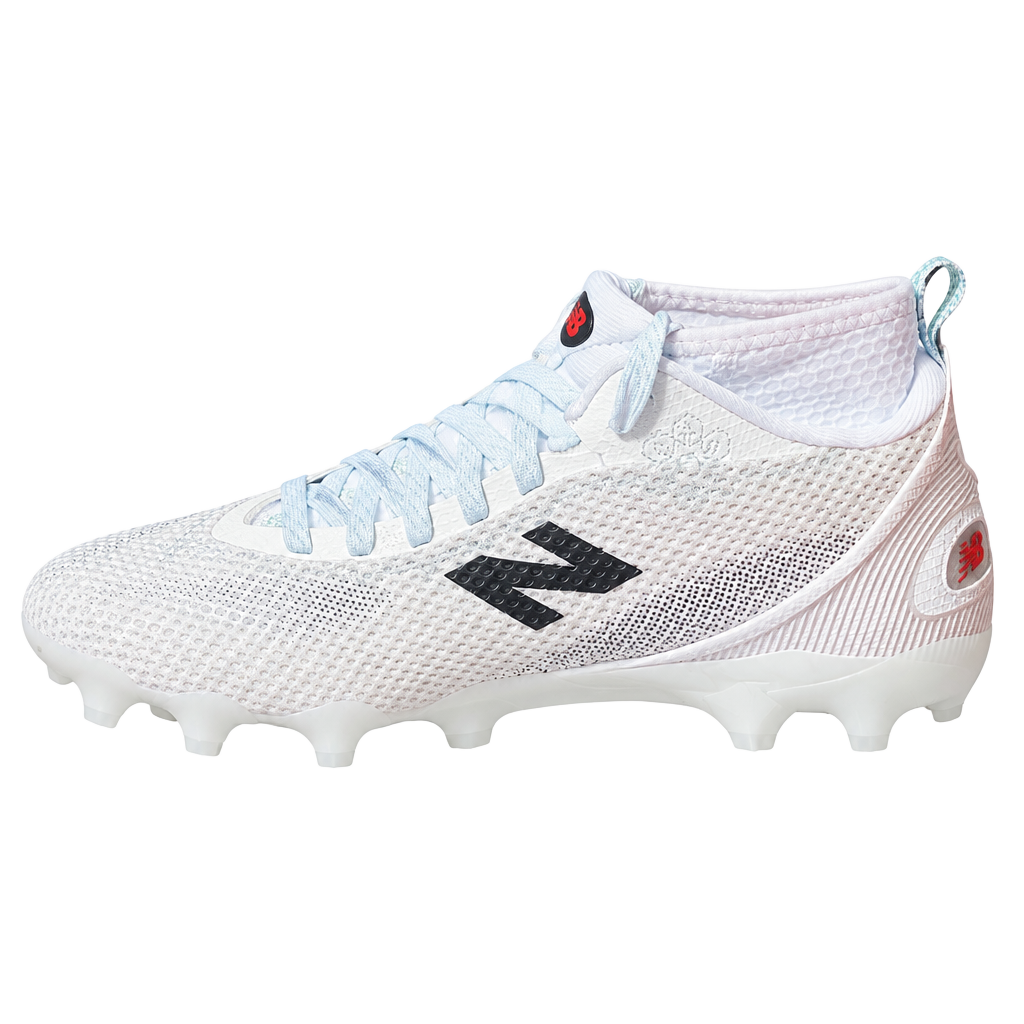 New Balance FreezeLX v5 Lacrosse Cleats White Black 1
