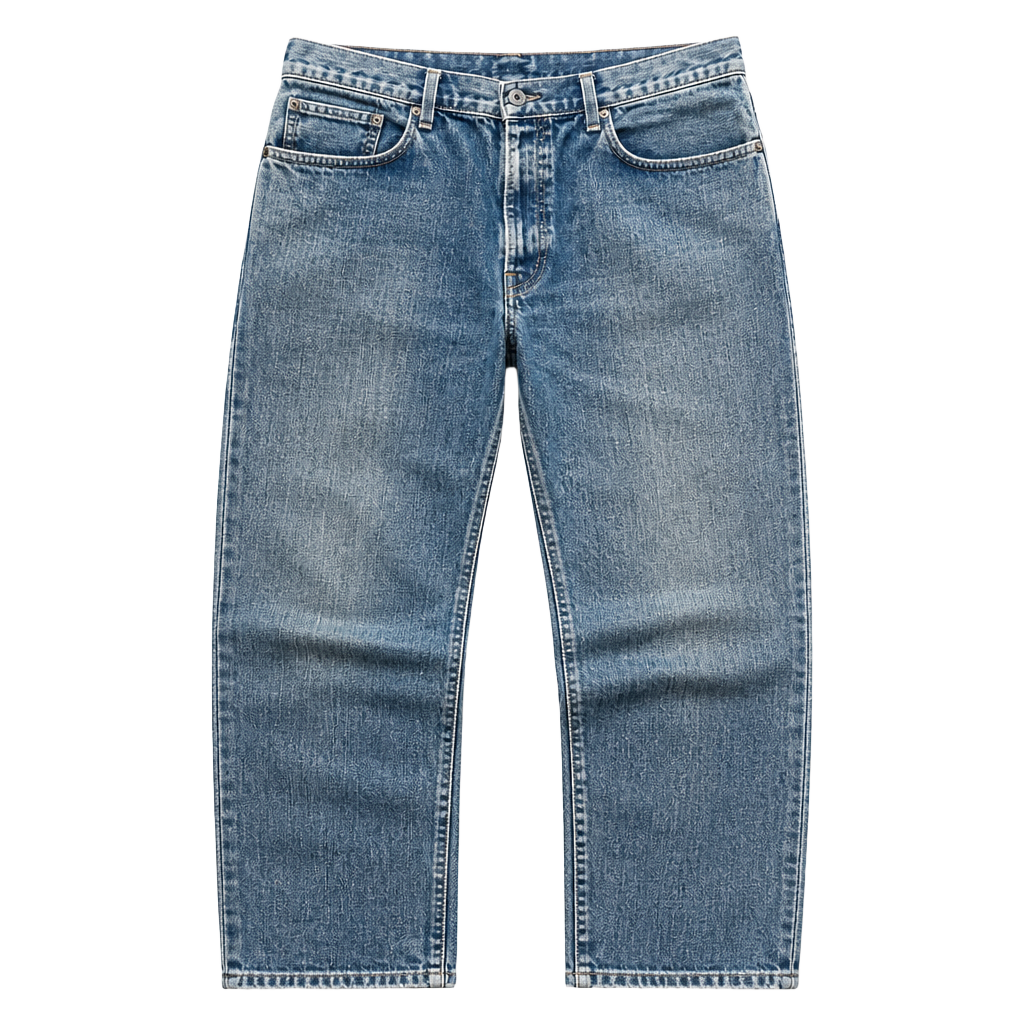 Eddie Bauer Men's Blue Distressed Denim Jeans Size 38x32 1