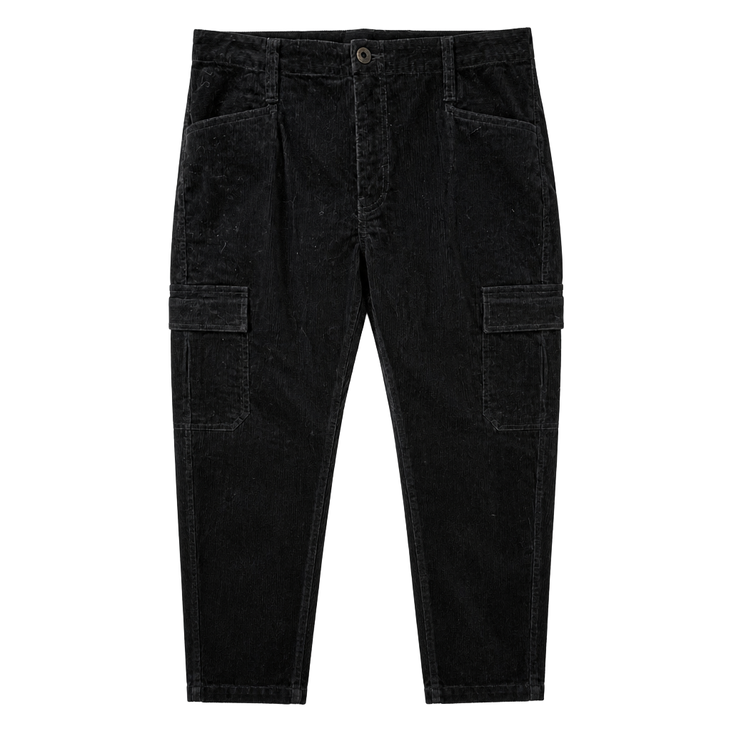 Vince Women's Black Corduroy Cargo Pants Size 10 1