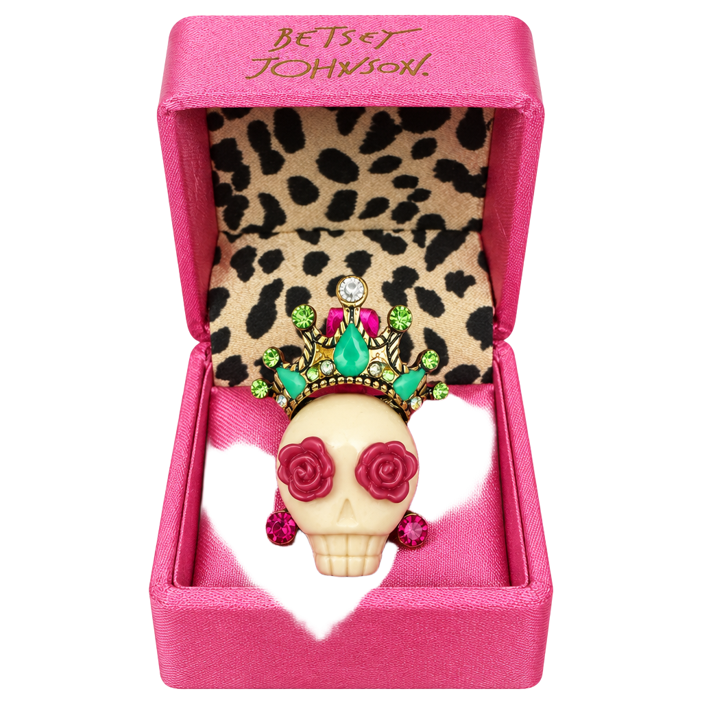 Betsey Johnson Sugar Skull Crown Ring 1