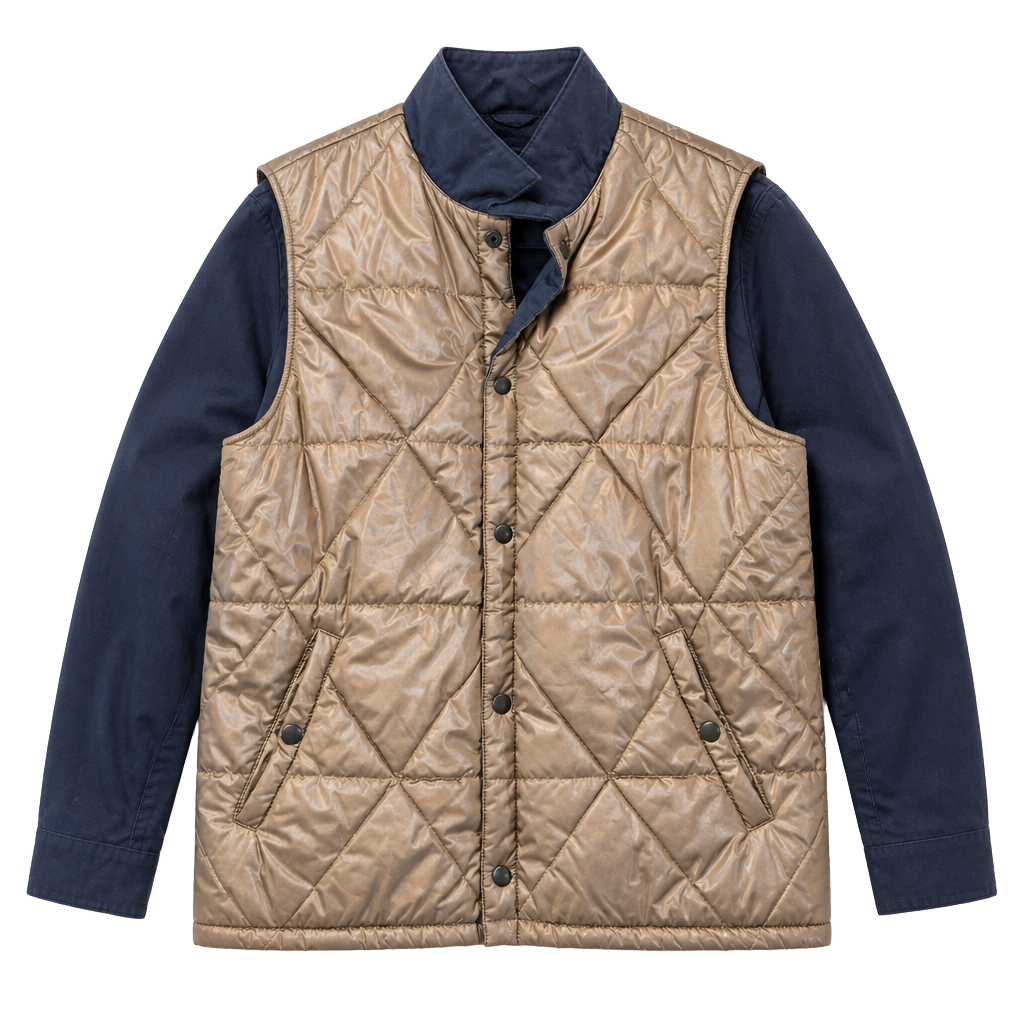 Perks and Mini (P.A.M.) Foreververland Quilted Liner Chore Jacket Navy 1