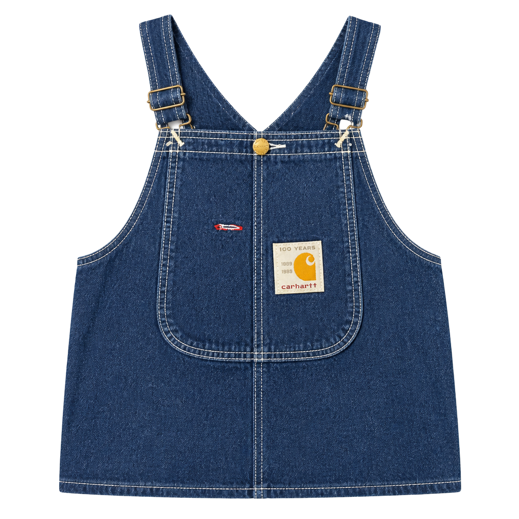 Vintage Carhartt 100th Anniversary Denim Bib Overalls 1889-1989. Size 36x34 EUC 1