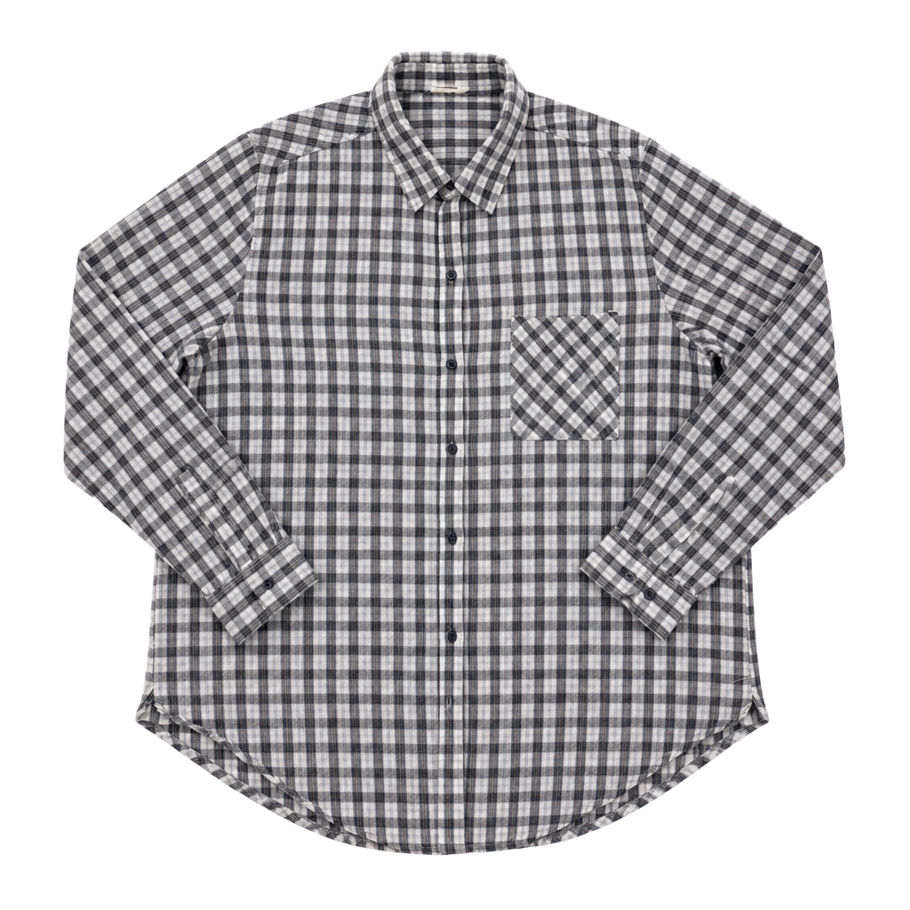 Lucky Brand Plaid Button Down Shirt Size L Blue Gray Cotton Viscose 1