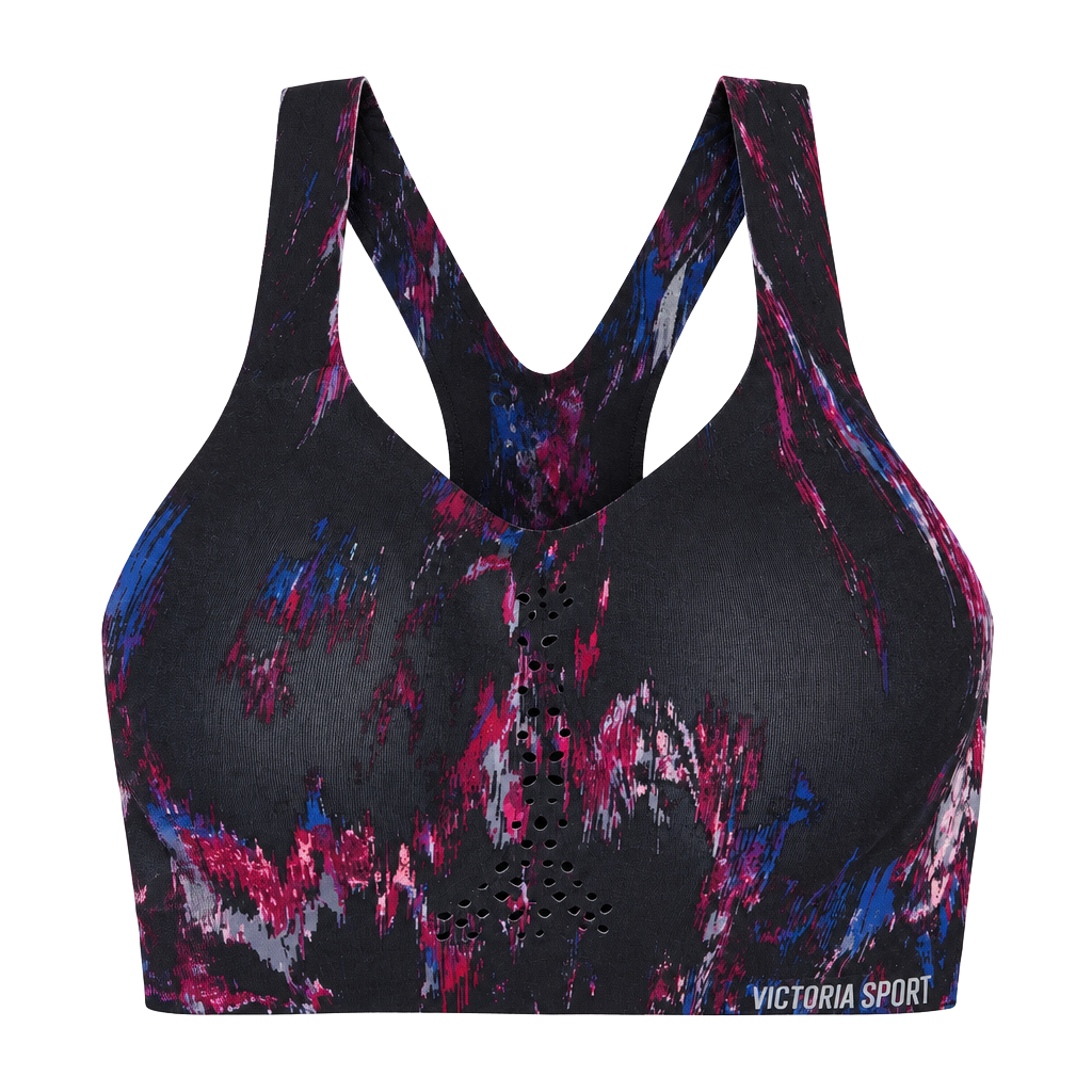 Victoria's Secret Sport Angel Max Sports Bra Size 32DD Black Multicolor 1
