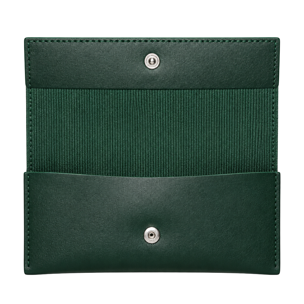 Lacoste Soft Glasses Case Green Snap Closure 1