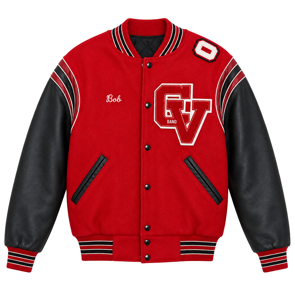 T & M Sportswear Chippewa Valley Marching Band Varsity Jacket Size XL 1