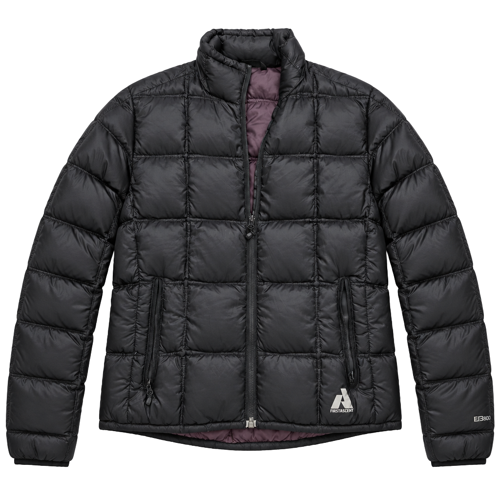 Eddie Bauer First Ascent EB800 Down Puffer Jacket Black 1