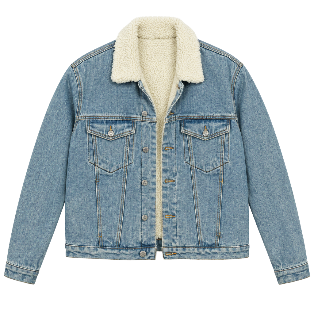 Brandy Melville John Galt Sherpa Denim Jacket 1